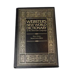 Websters New World Dictionary American Language Second Concise Edition 1977
